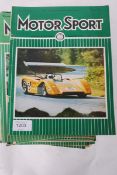 A quantity of vintage Motor Sport racing magazines