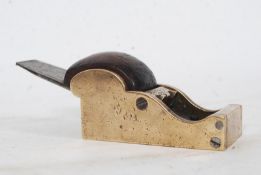 A cast Brass and Rosewood Chariot Plane