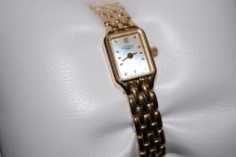 A ladies Rotary gold plated wristwatch h