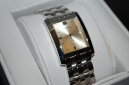A gentlemans stainless steel wristwatch