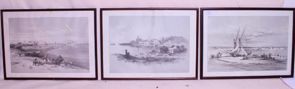 A collection of 3 framed prints to inclu