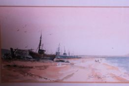 Gary Seward 1991. Framed and glazed wate