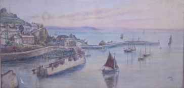 A framed and glazed  watercolour paintin