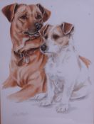 Geoffrey M Hough 1991. A framed and glaz