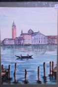 A  20th century Italian Venice scene wat