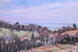 A framed and glazed Devonshire pastel pa