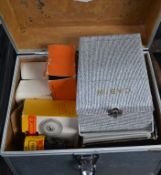 A selection of vintage cameras and equipment