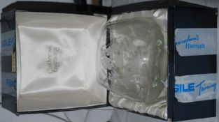 A large Catherine Engraving vase in box