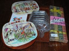 A collection of house and home themed place mats