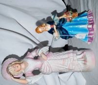Two porcelain women figurines
