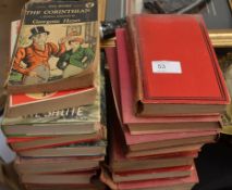 A collection of novels and books