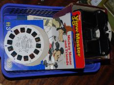 A view master slide viewer and slides including Disney