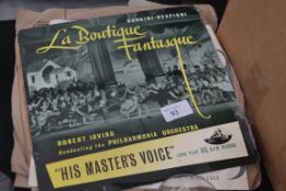 A group lot of records