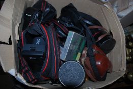 A large selection of cameras and accessories