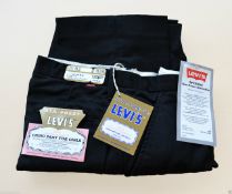 5 x Levi's Sta-Prest Womens Chinos BLACK Size W27 L32 only BNWT
