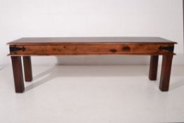 John Lewis Maharani Dining Bench (legs were missing) so legs have been made to fit.