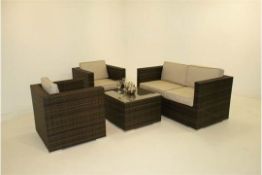 Brand New 4 piece multibrown all weather rattan set.