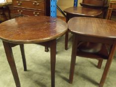 5 x various solid wood club tables