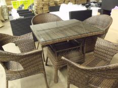 Brand New Multi Brown All Weather Patio Set.