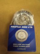 120 x brand new gu10 brushed chrome down light fittings