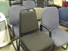 6 x assorted office / reception chairs