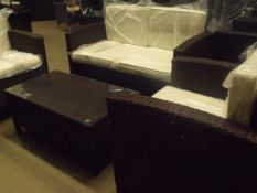 Brand New and fully assembled 4 piece sofa set.
