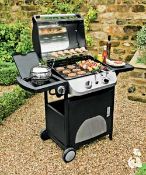Brand new and boxed gas barbecues Manhattan 2 Burner Plus Side Burner Gas BBQ.