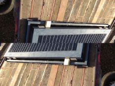 Aluminum louver doors and frame (unused)