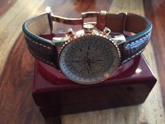 18ct gold breitling datora montbrillant special limited edition chronographe chronometre only 500