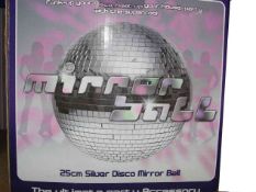 DISCO MIRROR BALL AS NEW Can post at the cost of Ã‚Â£6.00  FULLY INSURED AND TRACKED.. NO VAT. SEE