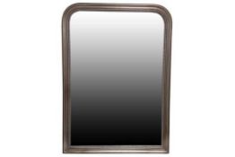 Classic Beaded French Antique Silver Over Mantel Mirror

 H126cm x L92cm 

Absolutely