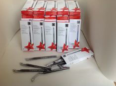 1000 BLACK GRIP BALL PENS
0.4mm. 5 Star Branded. (100 Packs of 10)
