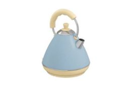 Brand New and Boxed Swan Kitchen Appliances Blue Pyramid 2L Kettle.