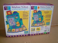 Winnie the Pooh Telephone - French Edition. 6 Pieces (1 Carton).