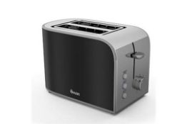 Swan Retro Vintage 2 Slice Toaster Kitchen 800W - Black