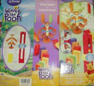 8 BOXES OF  WINNIE THE POOH BRICK PACKS WITH DISPENSER AND TIGER NO VAT, POST AT Â£9.00