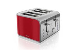Swan Retro 4 Slice 1600W Vintage Red Kitchen Toaster Brand New    Brand New with 2 Year Manufacturer