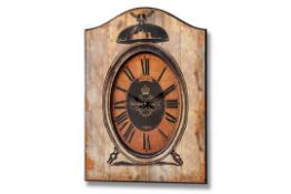 Brand New Large 50x70cm Shabby Chic Distressed Vintage Harrogate Company Wall Clock