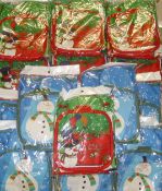 CIRCA 46 NEW CHRISTMAS OVEN GOVE APRON AND COASTER SET RRP Â£2.99 EACH SET