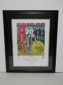 Signed Picture 'Fergie 20 Times'. Supplied in a frame and with certificate of authenticity. Size