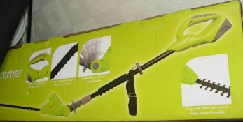 NEW BATTERY OPERATED ELECTRIC HEDGE TRIMMER EXTRA LONG AND ADJUSTABLE POST AT Â£12.00