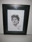Signed picture - 'David Silva'. Supplied in a frame and with certificate of authenticity. Size in