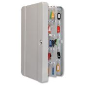 HELIX STANDARD 100 KEY CABINET. All steel constructed secure key cabinet with a cylinder lock,