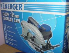 ENERGER CIRCULAR SAW NEW, TATTY BOX POST AT Â£9.00