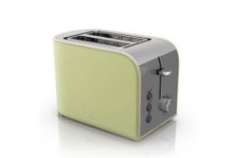 Swan Retro Vintage 2 Slice Toaster Kitchen 800W - Green