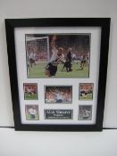 Signed collage 'Alan Shearer'. Supplied in a frame and with certificate of authenticity.  23