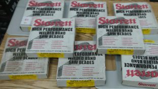 8 Boxes Starret Brand new Band saw blades - rrp Â£19.99 box