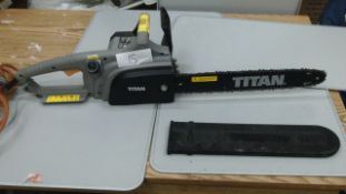 Titan Electric chainsaw - tested power working