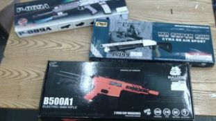 3 x Electric rifles - retail returns -total  rrp £150
