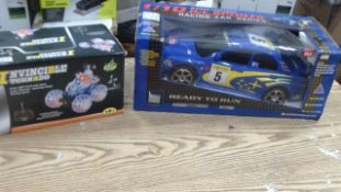 Radio control large Subaru racer & invincible tornado - boxed in original packaging